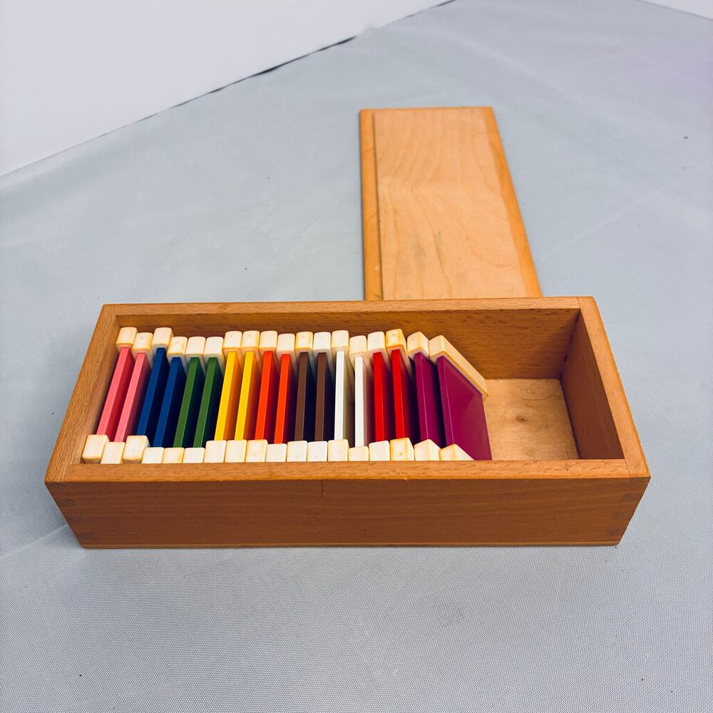 Nienhuis Montessori Second Box of Color Tablets Tertiary Wood Incomplete Age 3+
